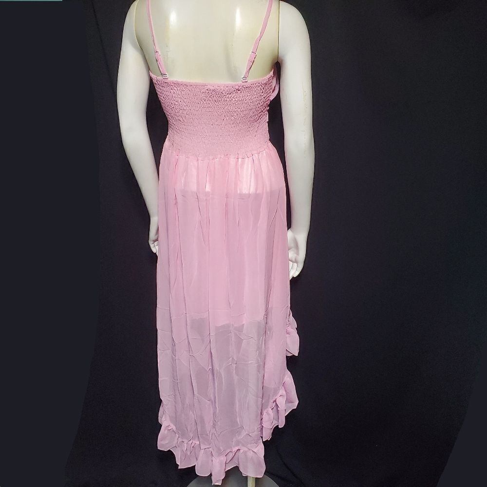 Angela Pink High Low Dress (L) - Picture 4 of 5